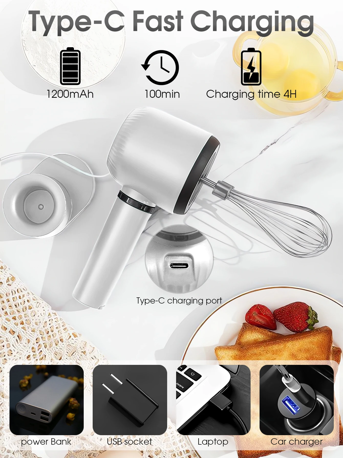 Portable Blender Mixer Kitchen - огляд і ціна Immersion Hand Blender Set