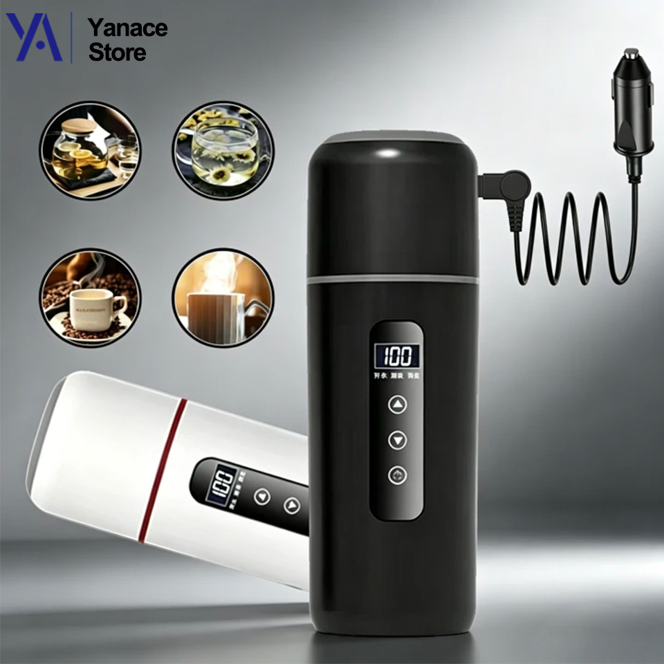 12V 24V Car Heating Cup 500ml  - огляд і ціна Electric Kettle Temperature Control