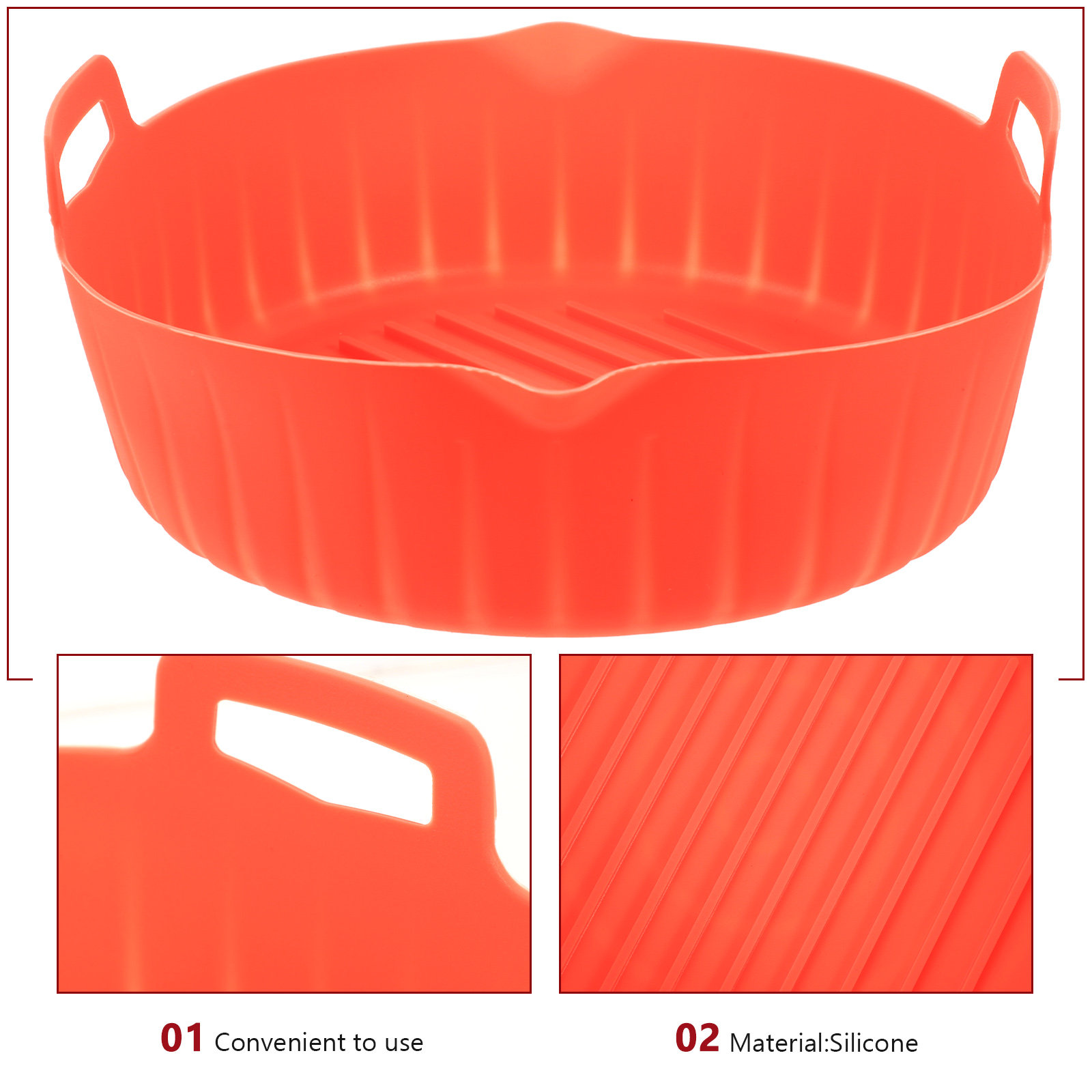 Air Fryer Silicone Pot Round N - огляд і ціна Air Fryer Silicone Pot Liner
