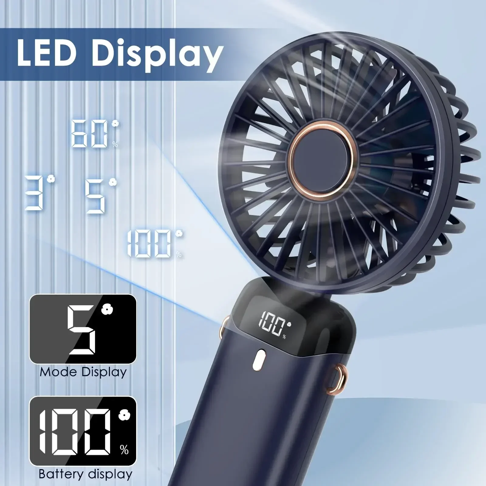 5000mAh Portable Fan Rechargea - огляд і ціна Small Appliances