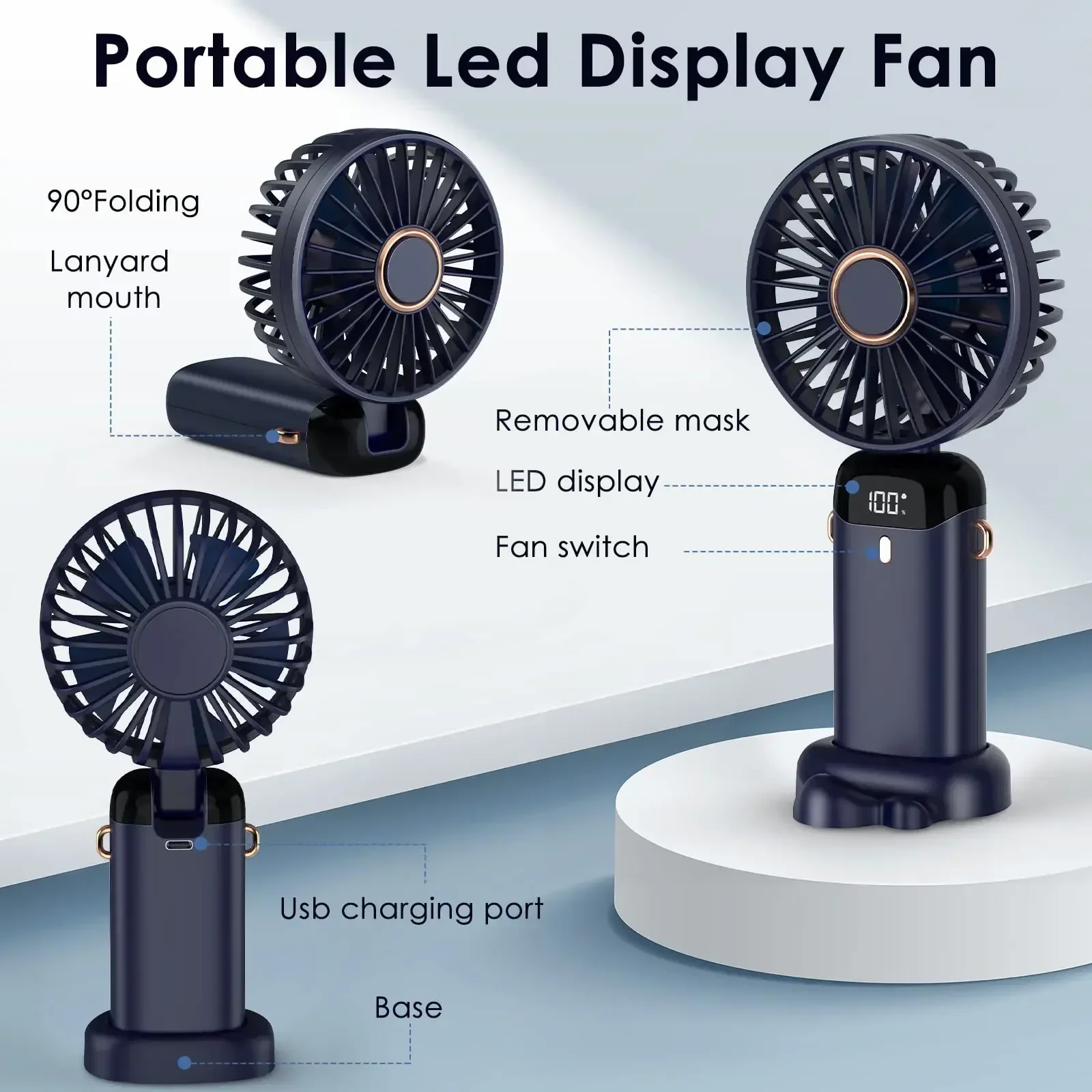 5000mAh Portable Fan Rechargea - огляд і ціна Small Appliances